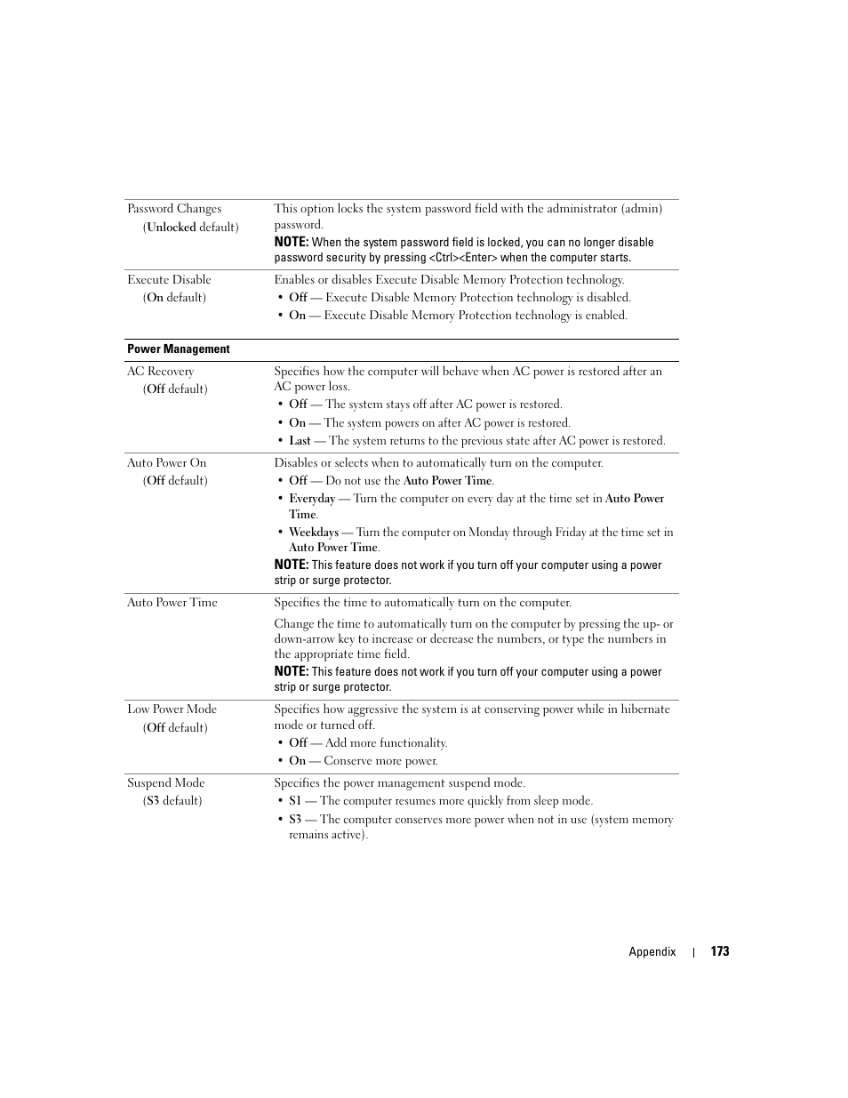 Dell XPS 720 H2C (Mid 2007) User Manual | Page 173 / 220