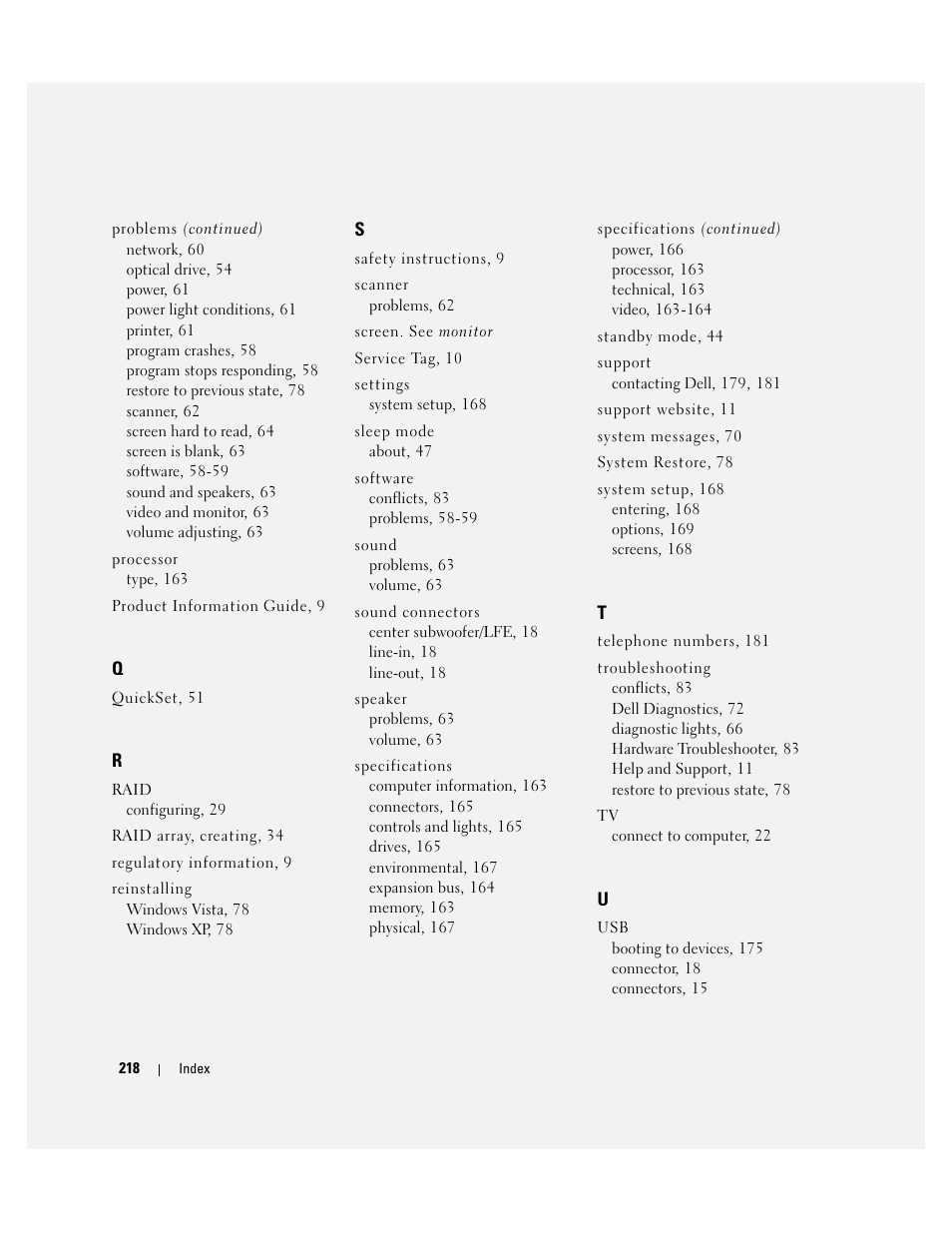 Dell XPS 720 H2C (Mid 2007) User Manual | Page 218 / 220