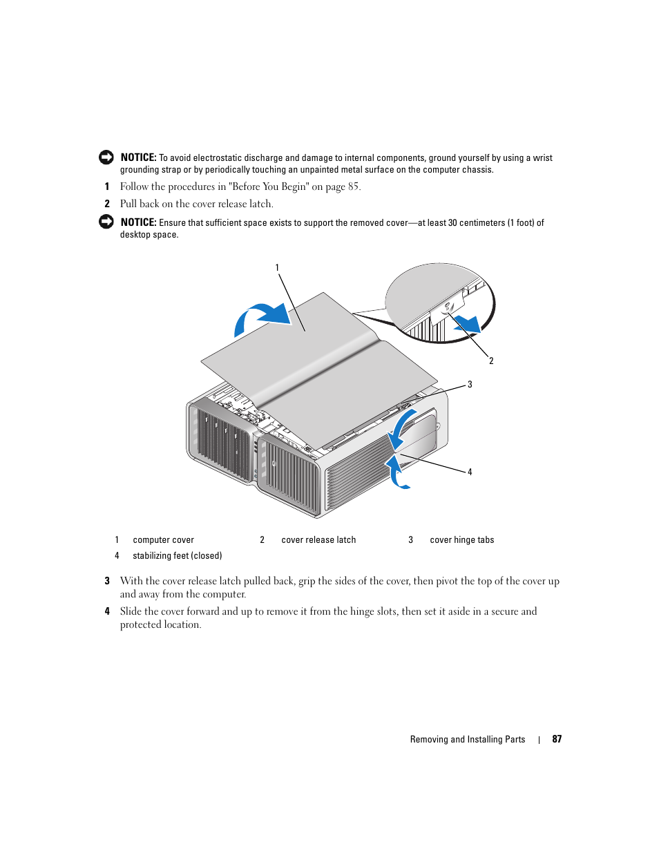 Dell XPS 720 H2C (Mid 2007) User Manual | Page 87 / 220