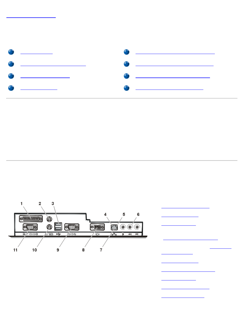 Setup and operation, Getting started, Connecting peripheral devices | Dell OptiPlex GX1 User Manual | Page 12 / 174