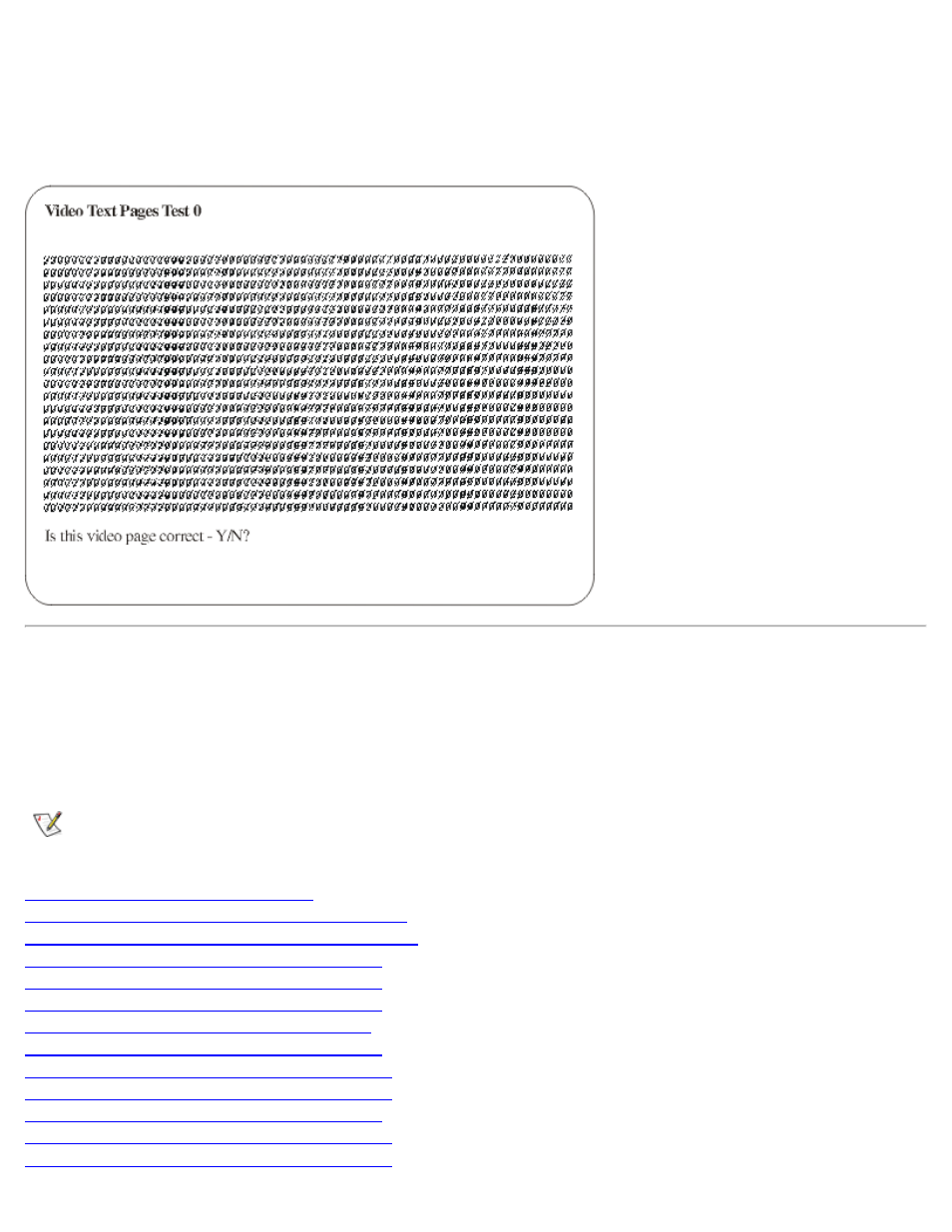 Graphics mode test, Checks | Dell OptiPlex GX1 User Manual | Page 155 / 174