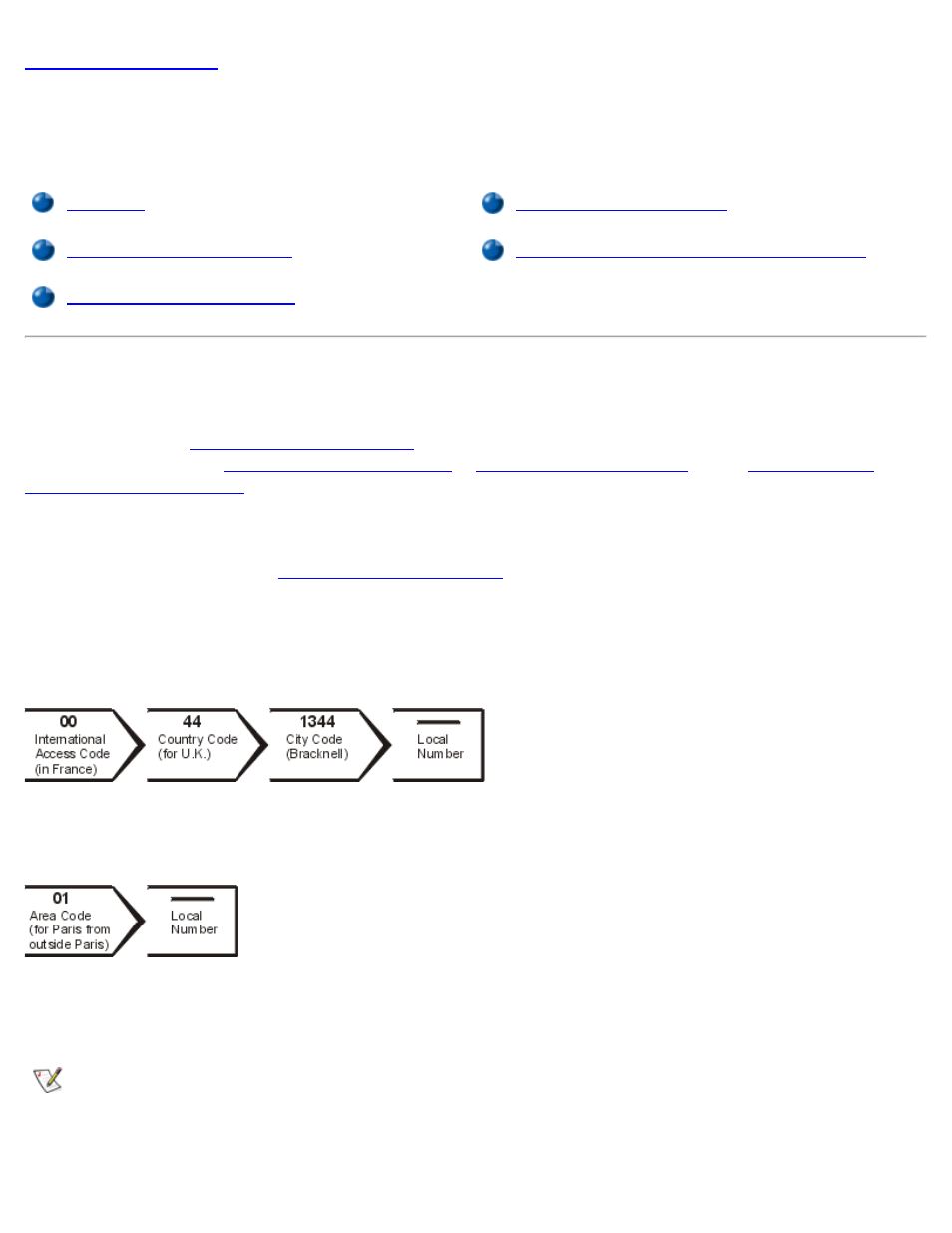 Contact numbers, Contacting dell, Overview | Dell OptiPlex GX1 User Manual | Page 160 / 174