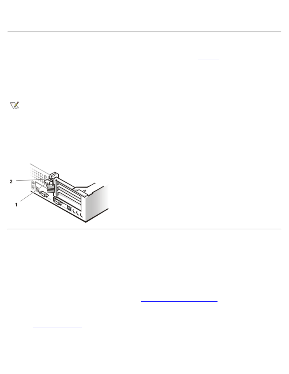 Figure 3, Security cable slot and padlock ring, Using the system password feature | Dell OptiPlex GX1 User Manual | Page 18 / 174