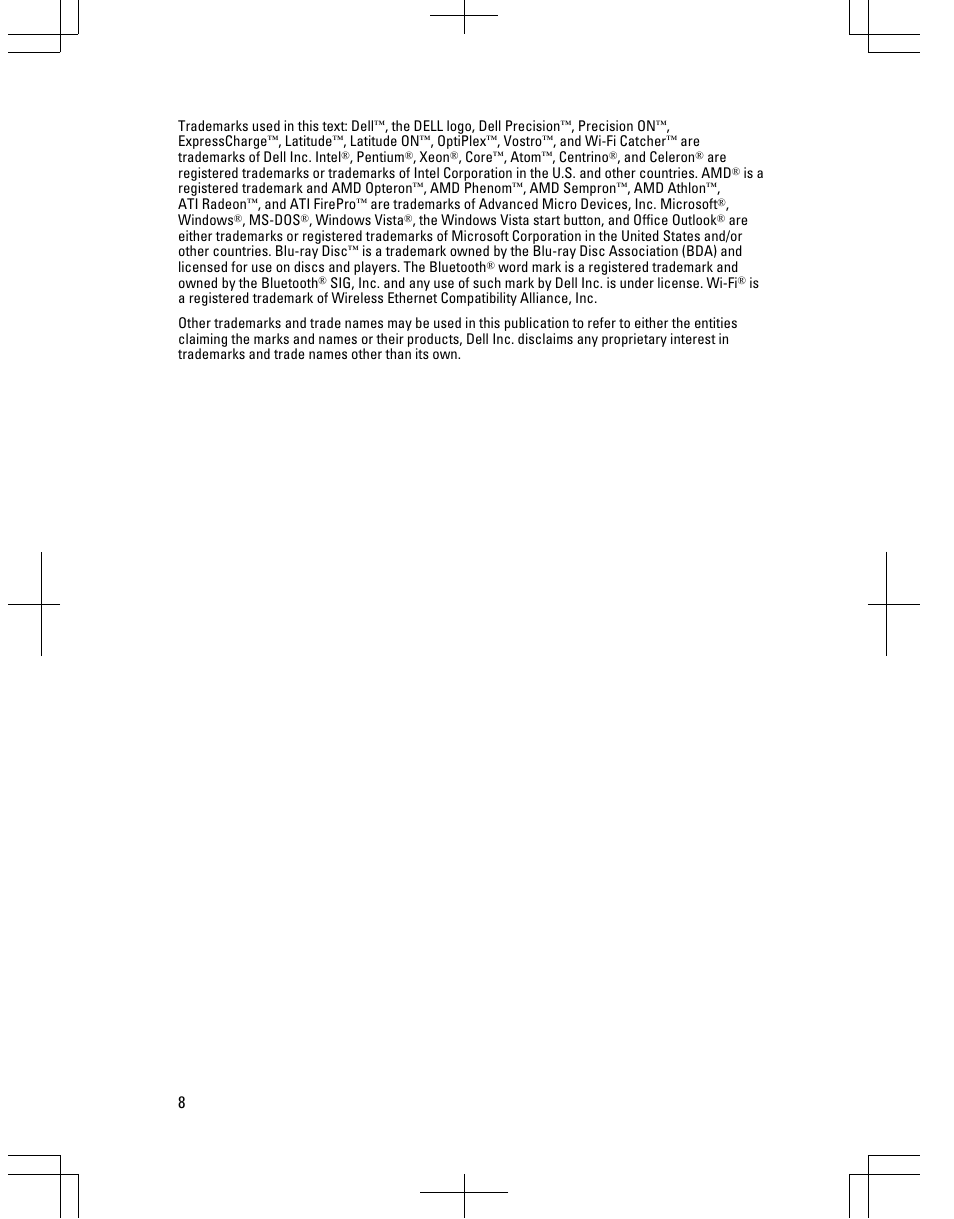 Dell Latitude E5430 (Mid 2012) User Manual | Page 8 / 8