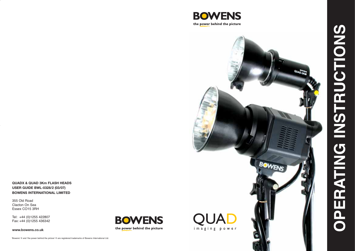 Bowens BWL-0328/2 User Manual | 4 pages