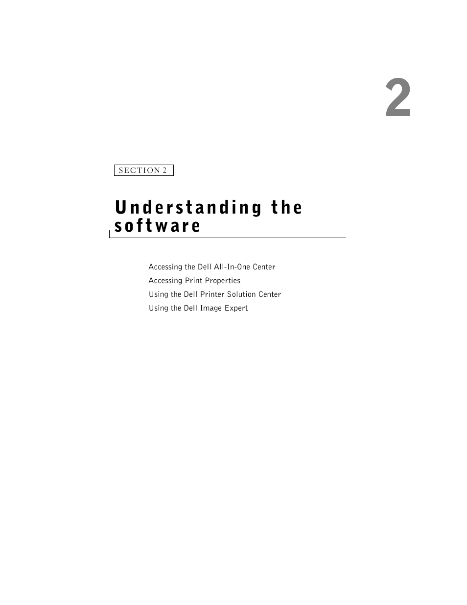 Understanding the software, 2 understanding the software | Dell A920 All In One Personal Printer User Manual | Page 13 / 83