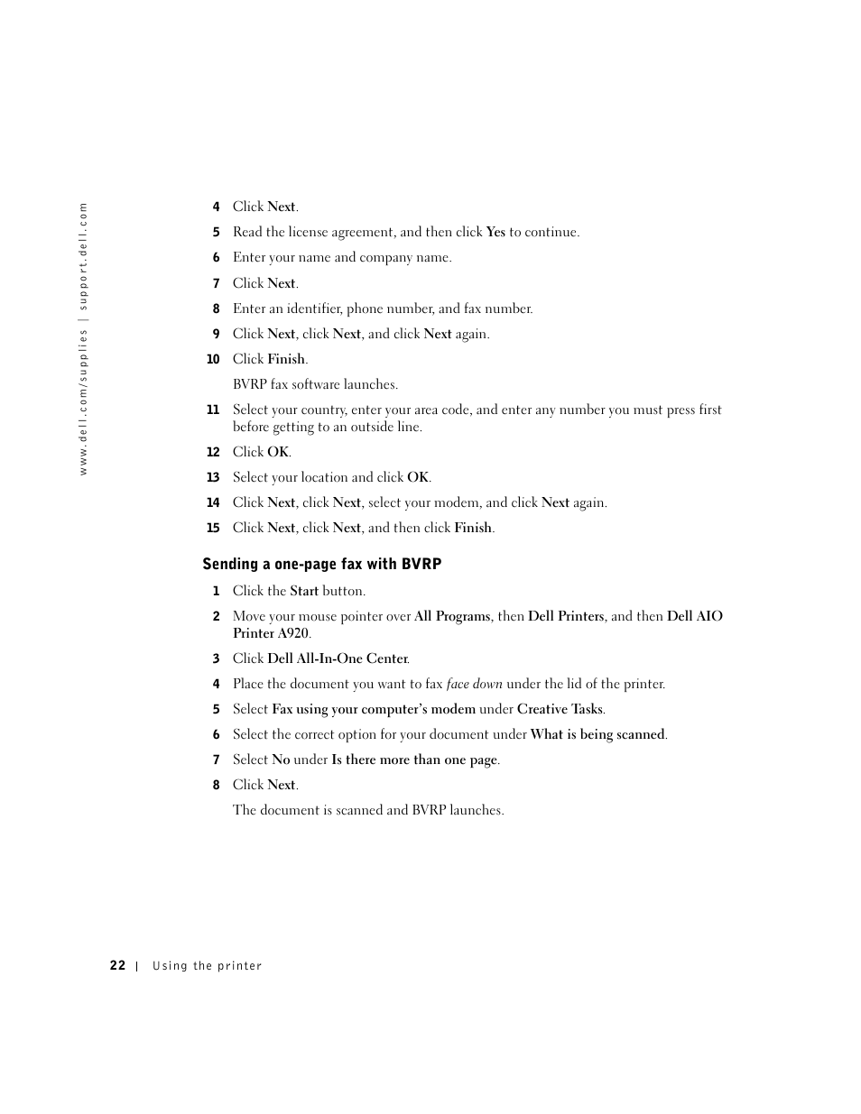 Dell A920 All In One Personal Printer User Manual | Page 32 / 83