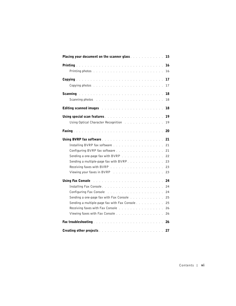 Dell A920 All In One Personal Printer User Manual | Page 8 / 83