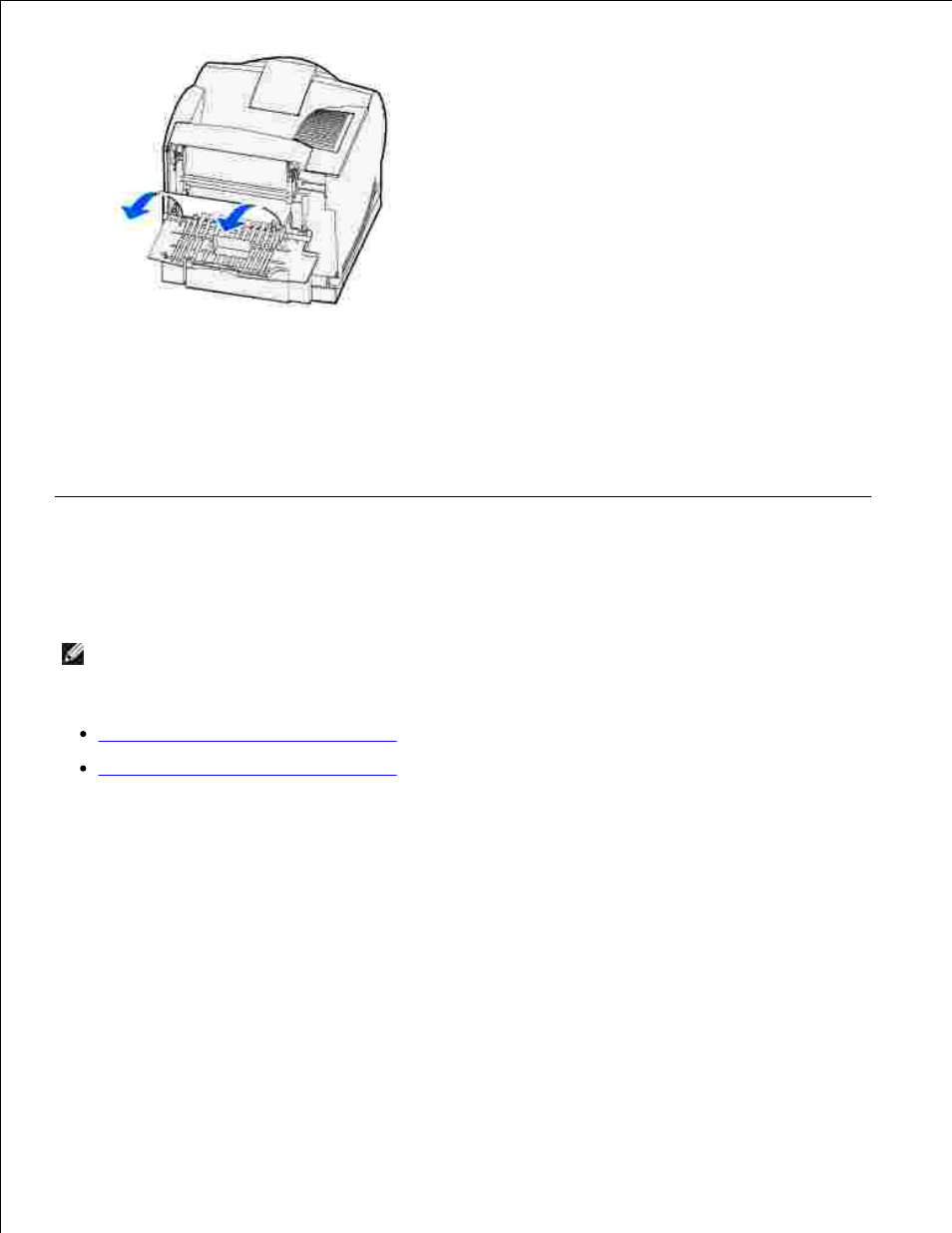 202 paper jam open rear door, Before reaching the standard output bin | Dell W5300 Workgroup Laser Printer User Manual | Page 151 / 232