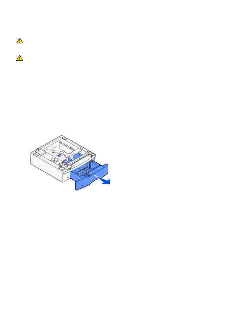 Installing optional drawers | Dell W5300 Workgroup Laser Printer User Manual | Page 26 / 232