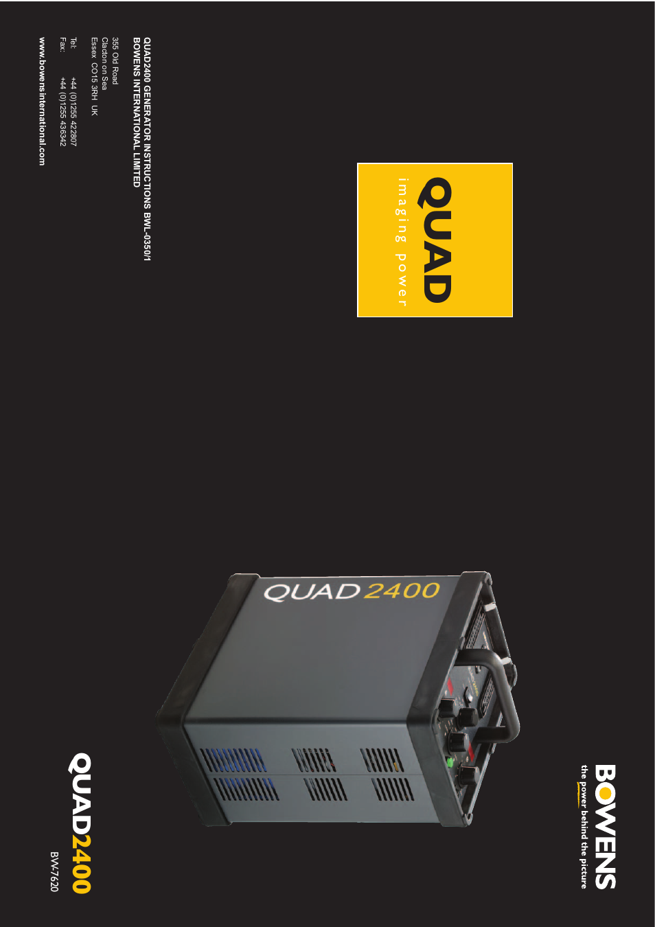 Bowens QUAD BW-7620 User Manual | 6 pages