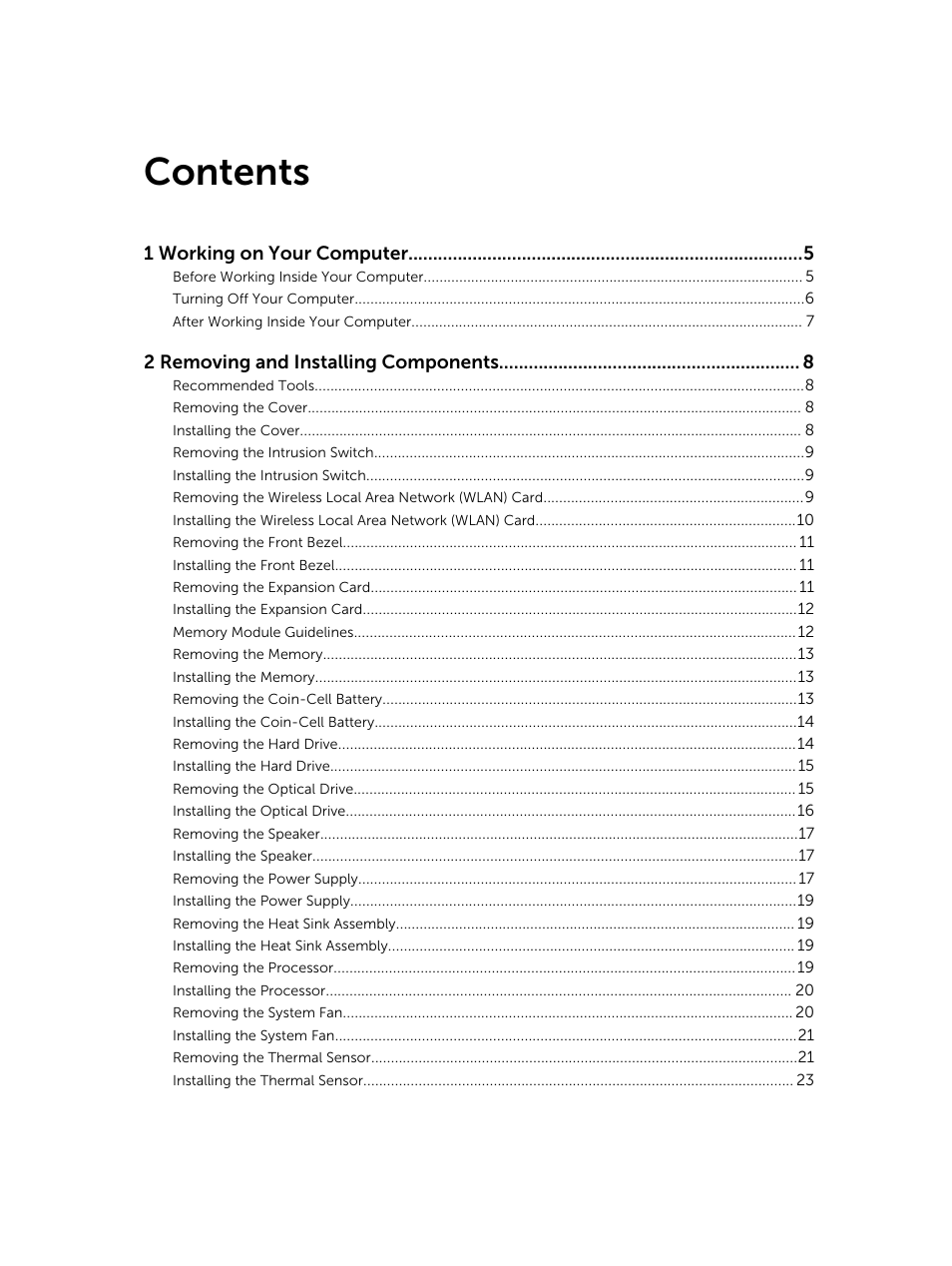 Dell OptiPlex 7020 (Mid 2014) User Manual | Page 3 / 54