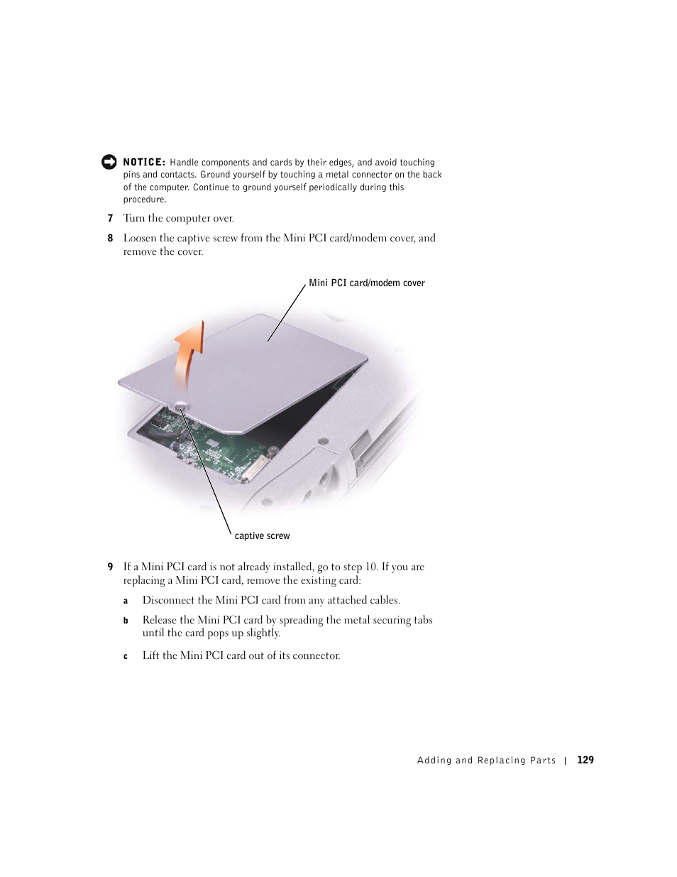 Dell Inspiron 8500 User Manual | Page 129 / 186