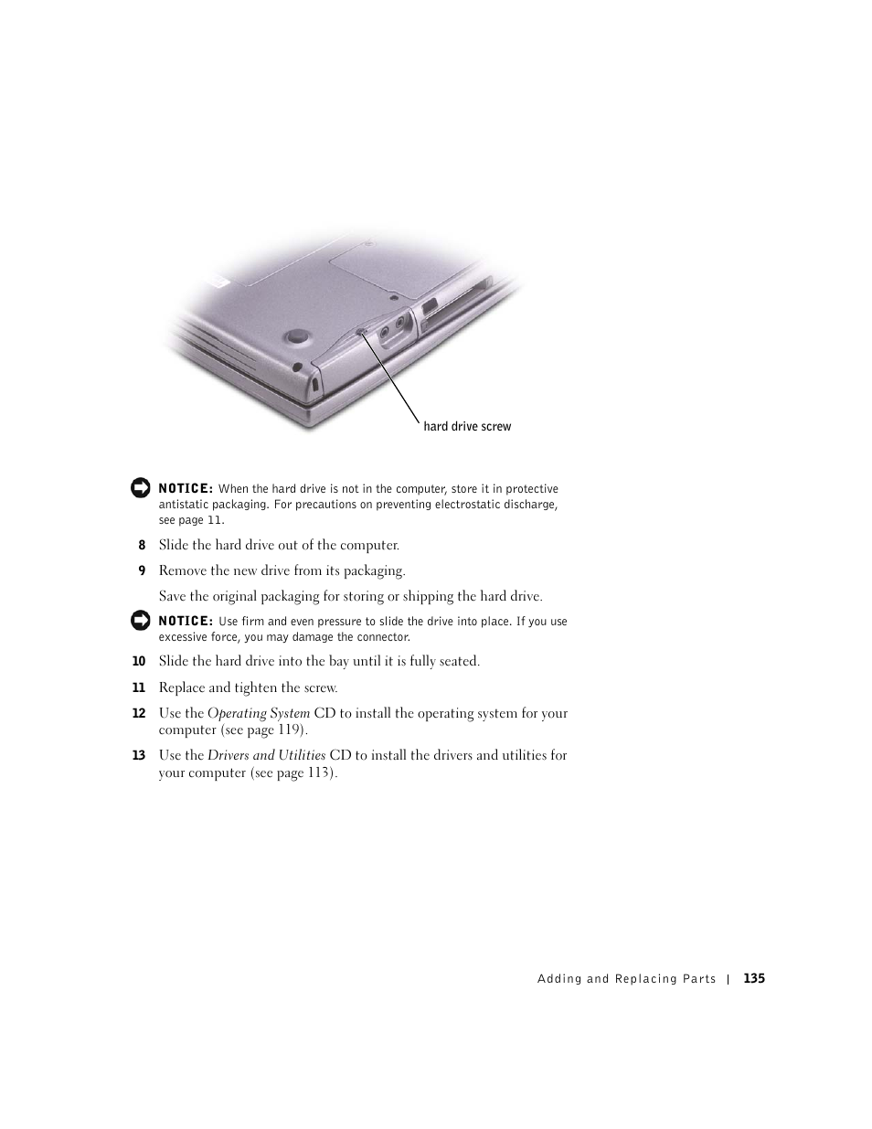 Dell Inspiron 8500 User Manual | Page 135 / 186