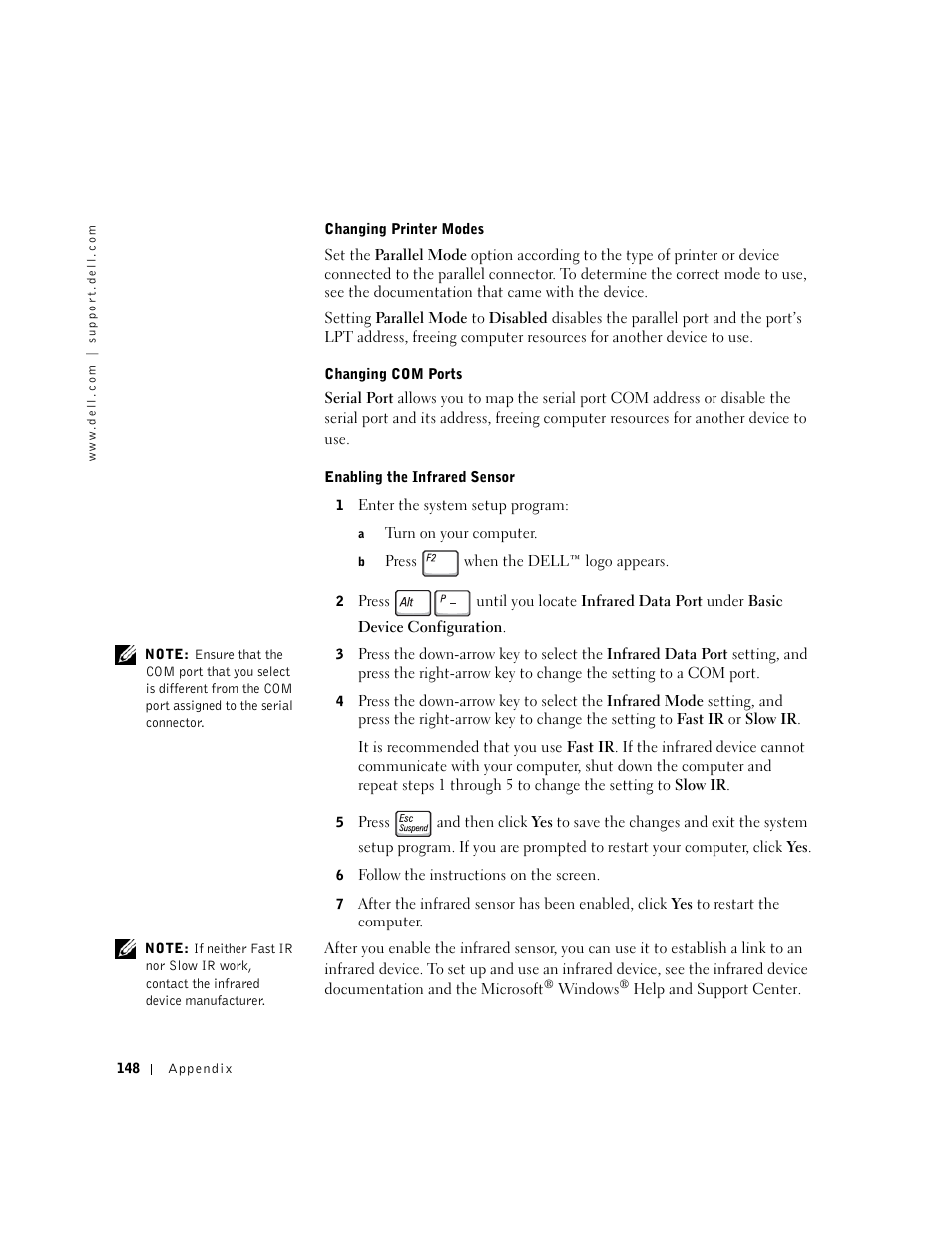 Dell Inspiron 8500 User Manual | Page 148 / 186