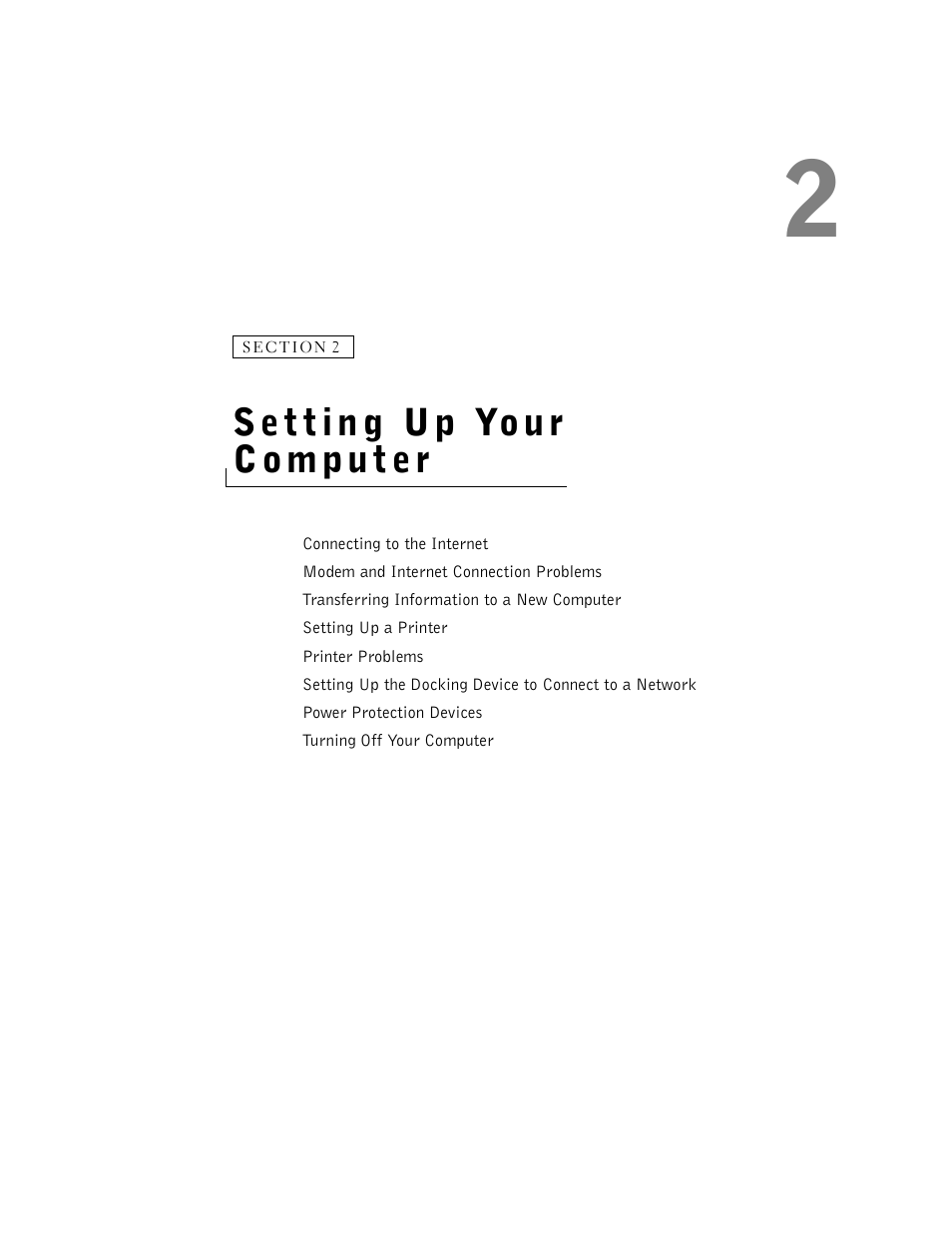 Setting up your computer, 2 setting up your computer | Dell Inspiron 8500 User Manual | Page 33 / 186