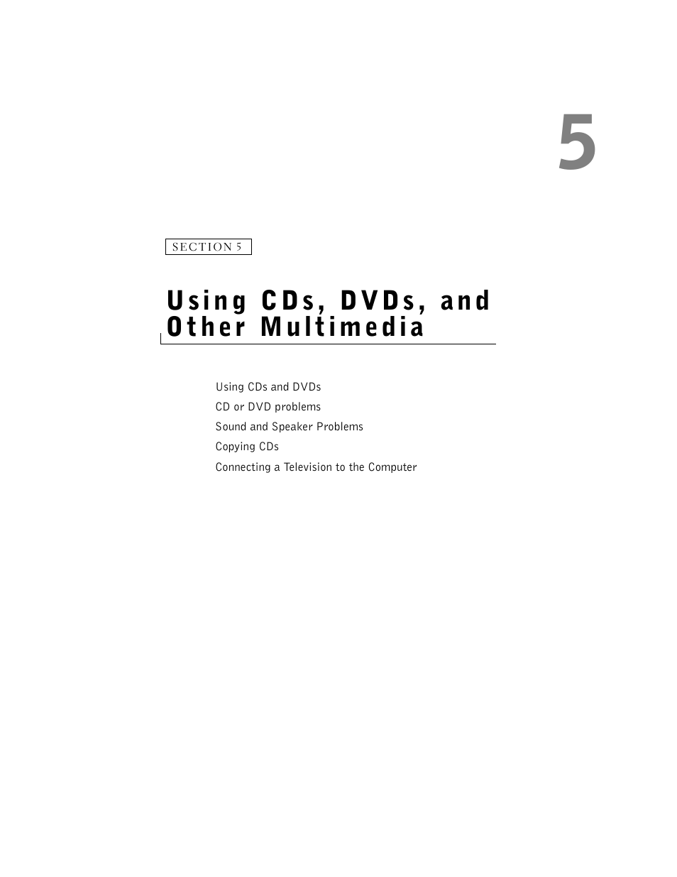 Using cds, dvds, and other multimedia, 5 using cds, dvds, and other multimedia | Dell Inspiron 8500 User Manual | Page 69 / 186