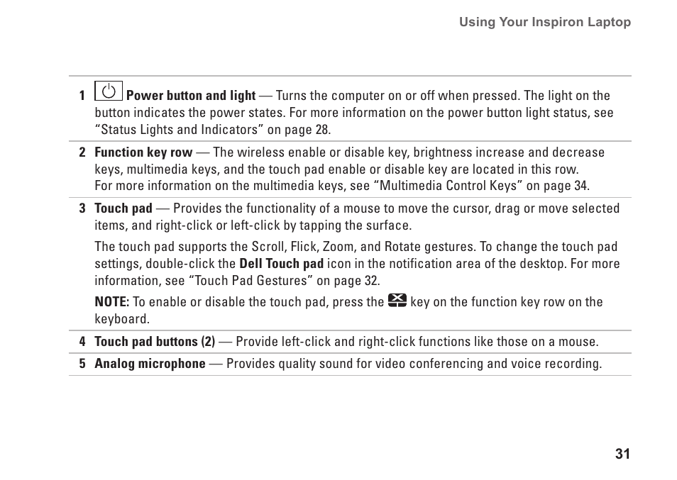 Dell Inspiron 14R (N4010, Early 2010) User Manual | Page 33 / 94