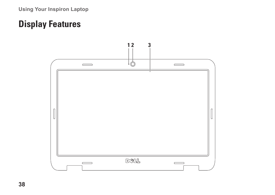 Display features | Dell Inspiron 14R (N4010, Early 2010) User Manual | Page 40 / 94