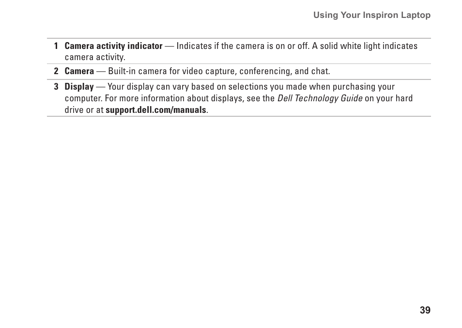 Dell Inspiron 14R (N4010, Early 2010) User Manual | Page 41 / 94