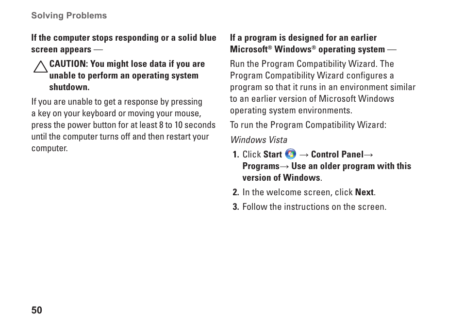 Dell Inspiron 14R (N4010, Early 2010) User Manual | Page 52 / 94