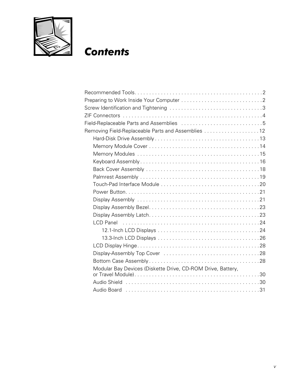 Dell Latitude CPi A User Manual | Page 5 / 50