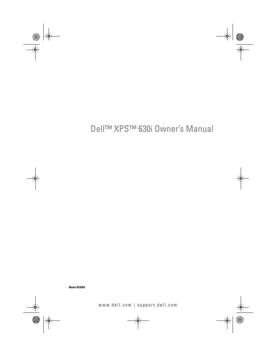 Dell XPS 630i (Early 2008) User Manual | 168 pages