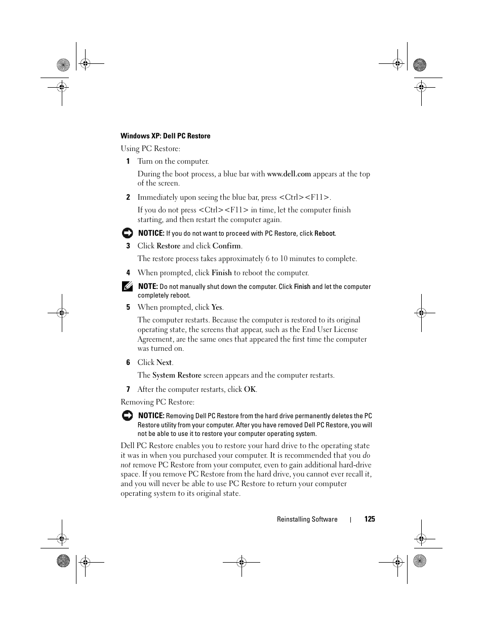 Dell XPS 630i (Early 2008) User Manual | Page 125 / 168