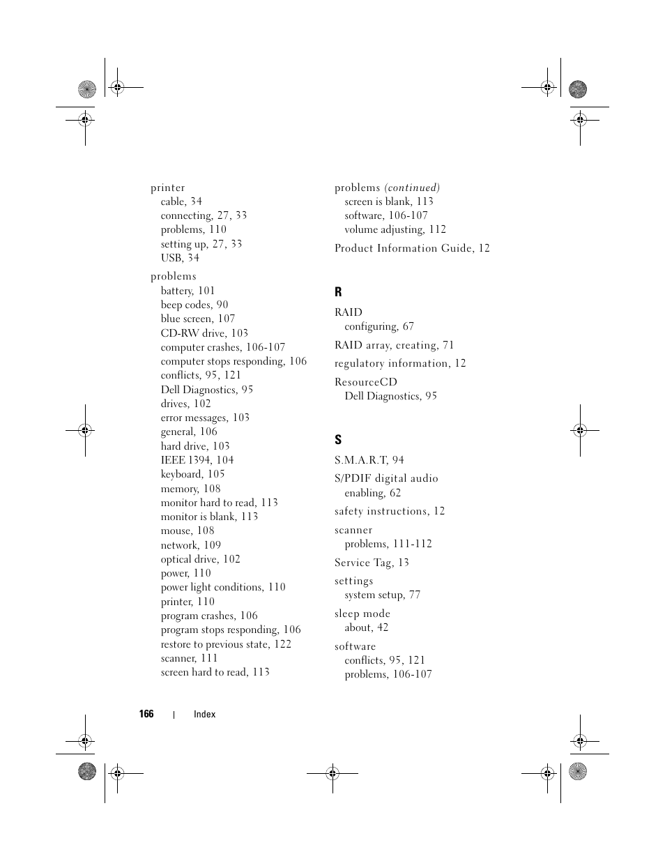 Dell XPS 630i (Early 2008) User Manual | Page 166 / 168