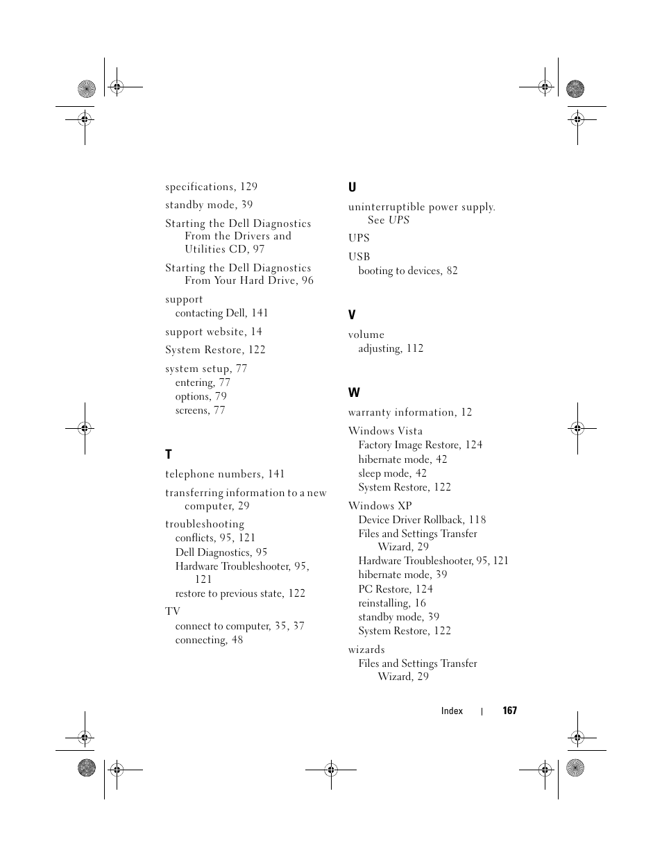 Dell XPS 630i (Early 2008) User Manual | Page 167 / 168