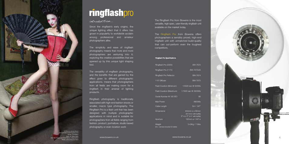 Introduction | Bowens Ringflash Pro User Manual | Page 3 / 8