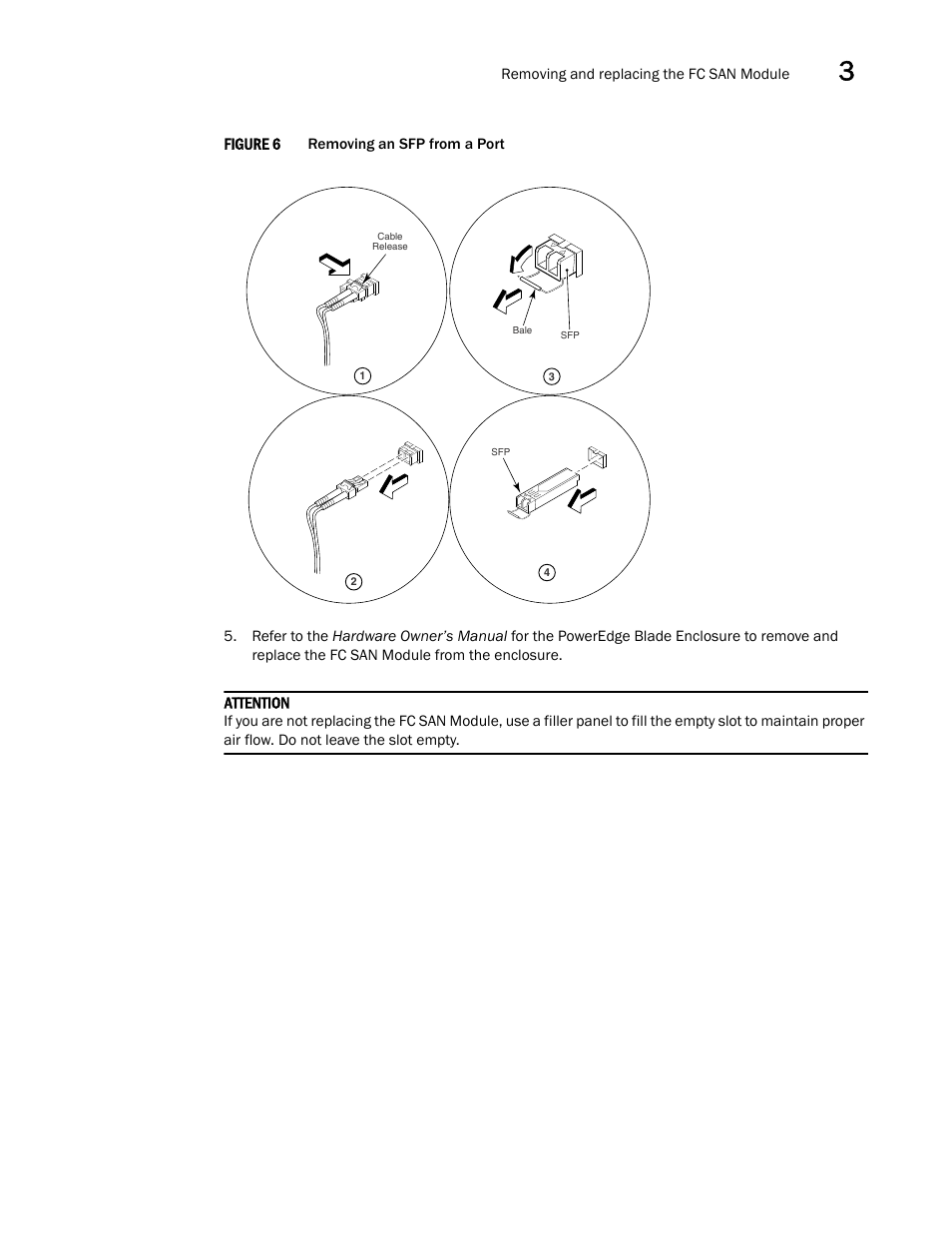 Figure 6, Attention | Dell POWEREDGE M1000E User Manual | Page 27 / 42