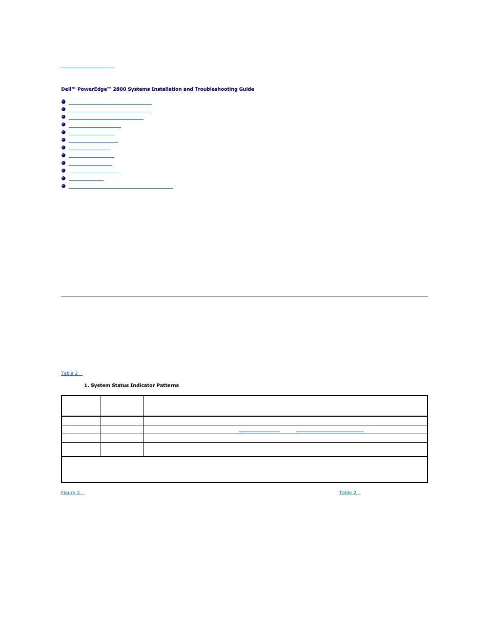 Indicators, messages, and codes, Front-panel indicators and features, System status indicators | Dell PowerEdge 2800 User Manual | Page 12 / 84
