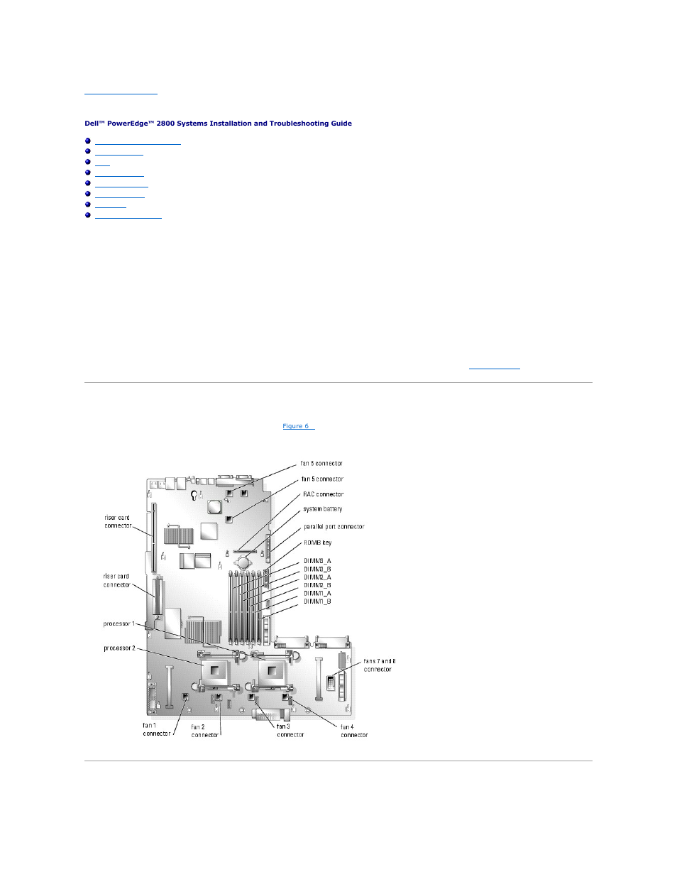 Installing system components, System board components, System battery | Dell PowerEdge 2800 User Manual | Page 46 / 84