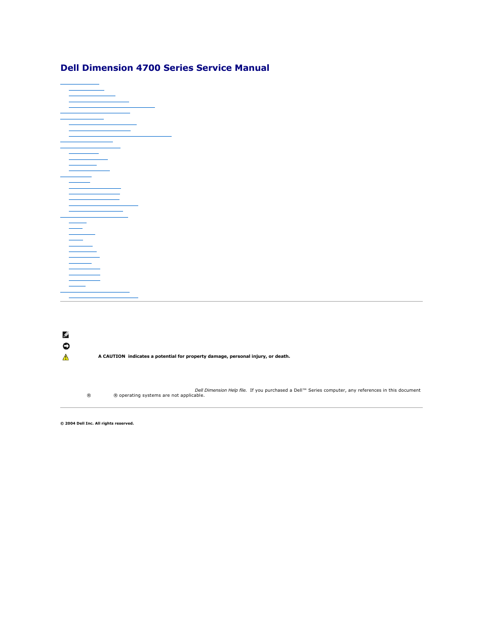 Dell Dimension 4700 User Manual | 50 pages