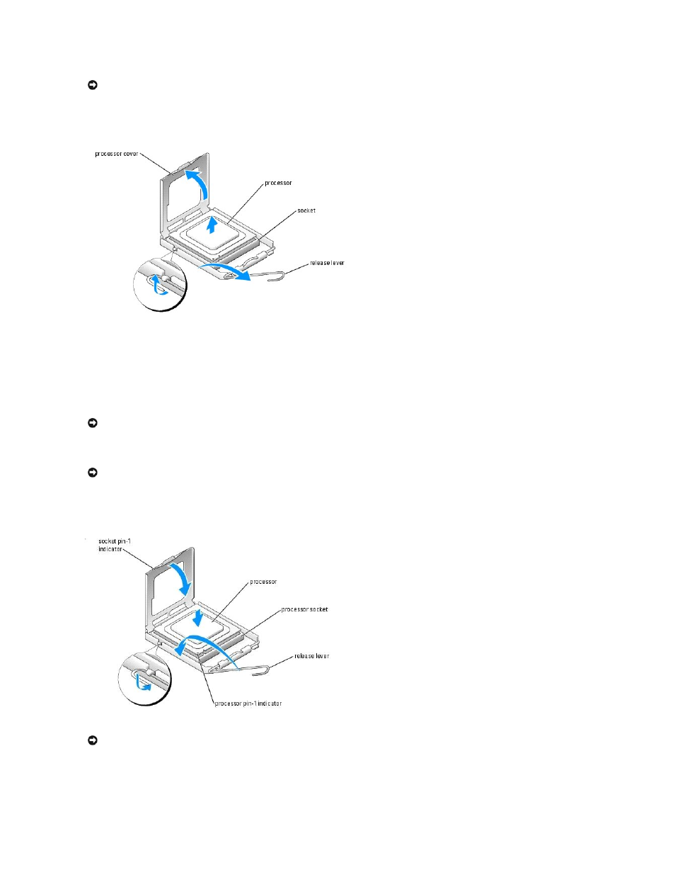 Installing the processor | Dell Dimension 4700 User Manual | Page 30 / 50