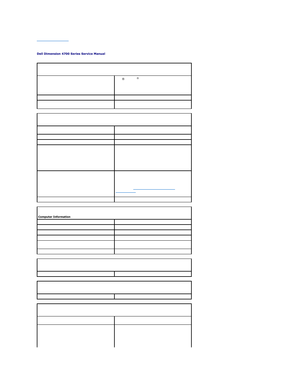 Technical specifications | Dell Dimension 4700 User Manual | Page 37 / 50