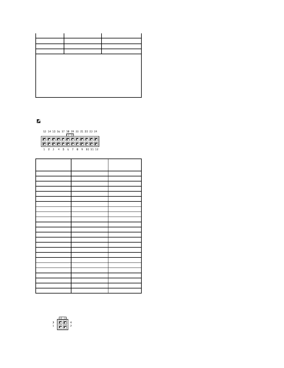 Dc power connector p1, Dc power connector p2 | Dell Dimension 4700 User Manual | Page 47 / 50