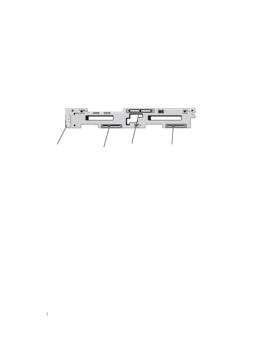 Sas/sata backplane board connectors | Dell POWEREDGE 1950 User Manual | Page 120 / 160