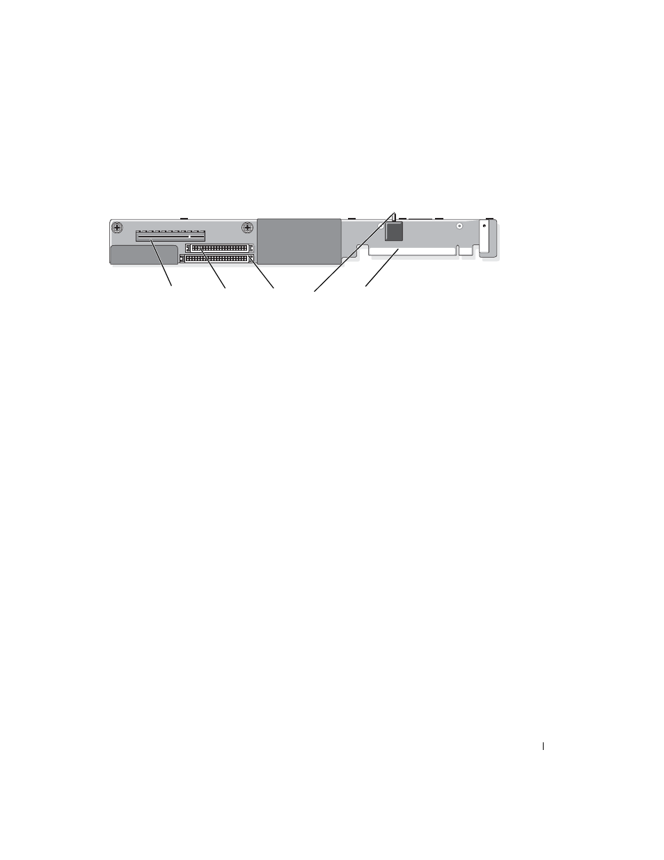 Sas sideplane board connectors, Figure 6-8, E. see figure 6-8 | Dell POWEREDGE 1950 User Manual | Page 123 / 160