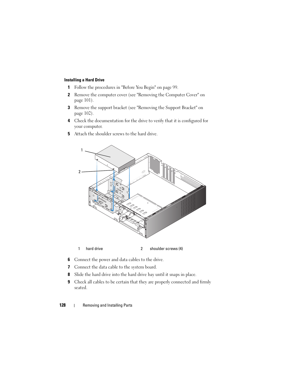 Dell Vostro 200 (Mid 2007) User Manual | Page 128 / 210