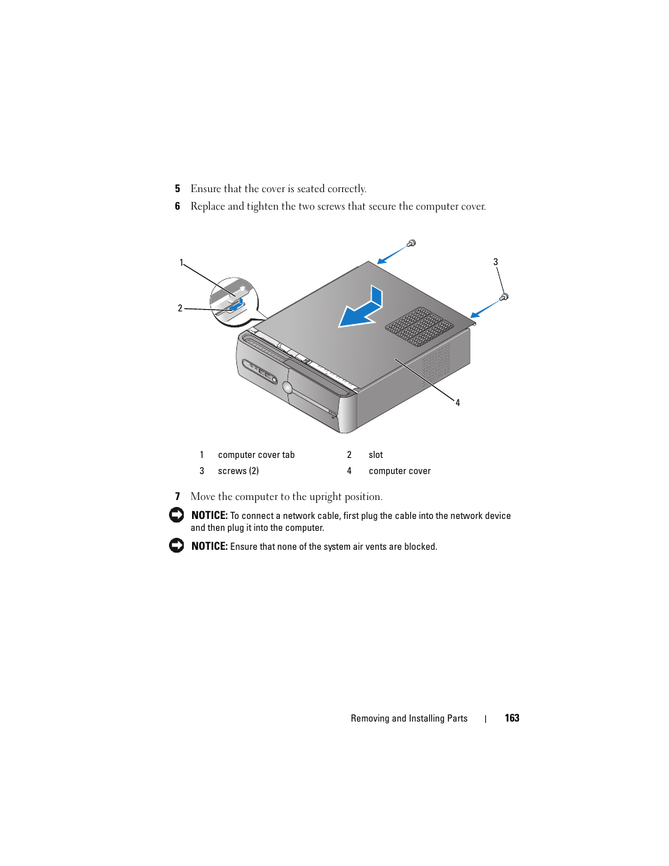 Dell Vostro 200 (Mid 2007) User Manual | Page 163 / 210