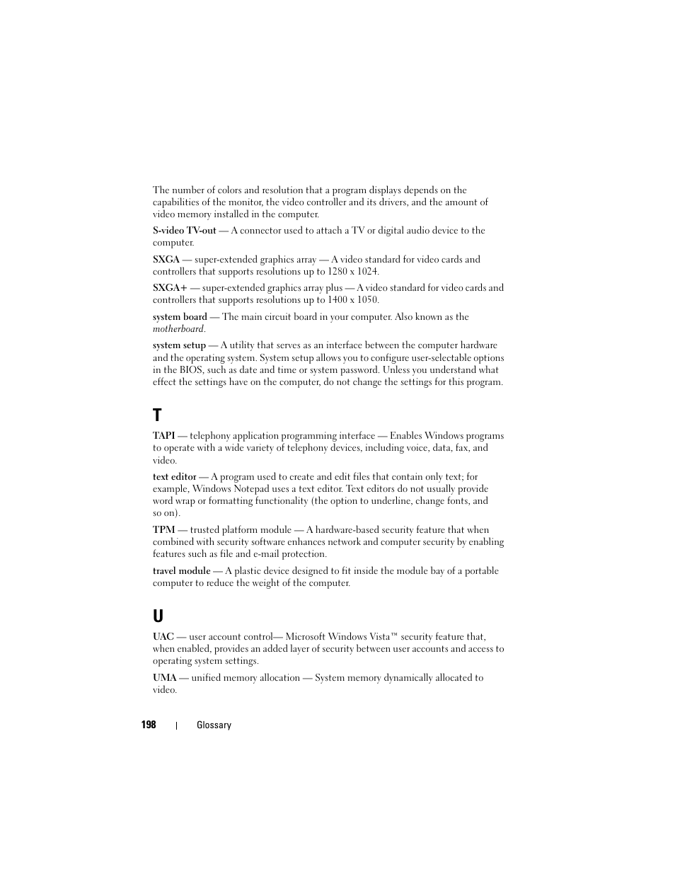 Dell Vostro 200 (Mid 2007) User Manual | Page 198 / 210