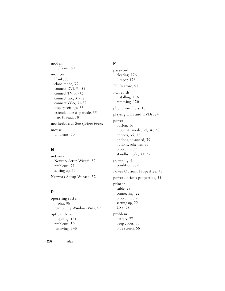 Dell Vostro 200 (Mid 2007) User Manual | Page 206 / 210