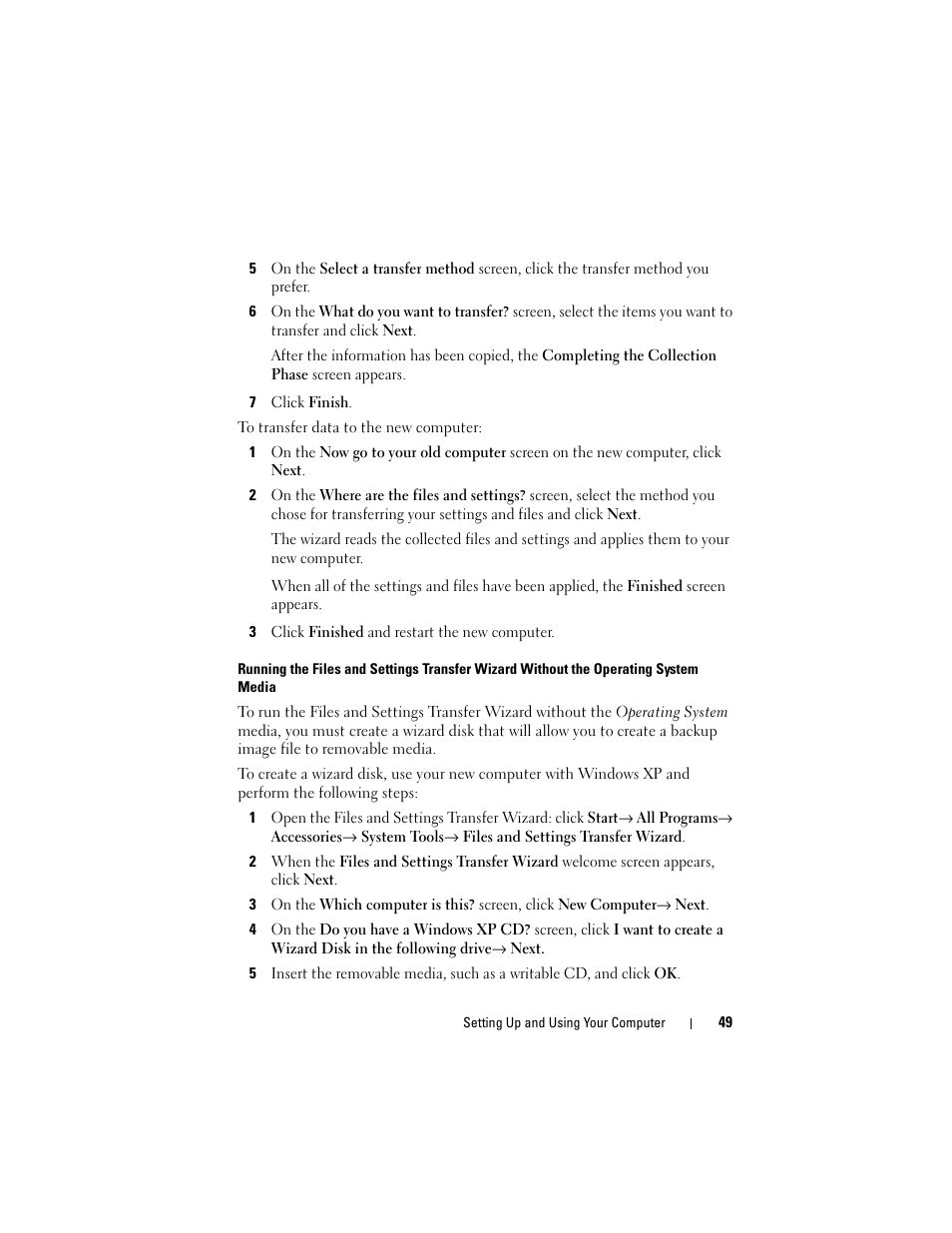 Dell Vostro 200 (Mid 2007) User Manual | Page 49 / 210