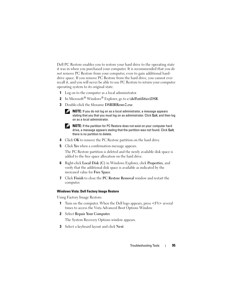 Dell Vostro 200 (Mid 2007) User Manual | Page 95 / 210