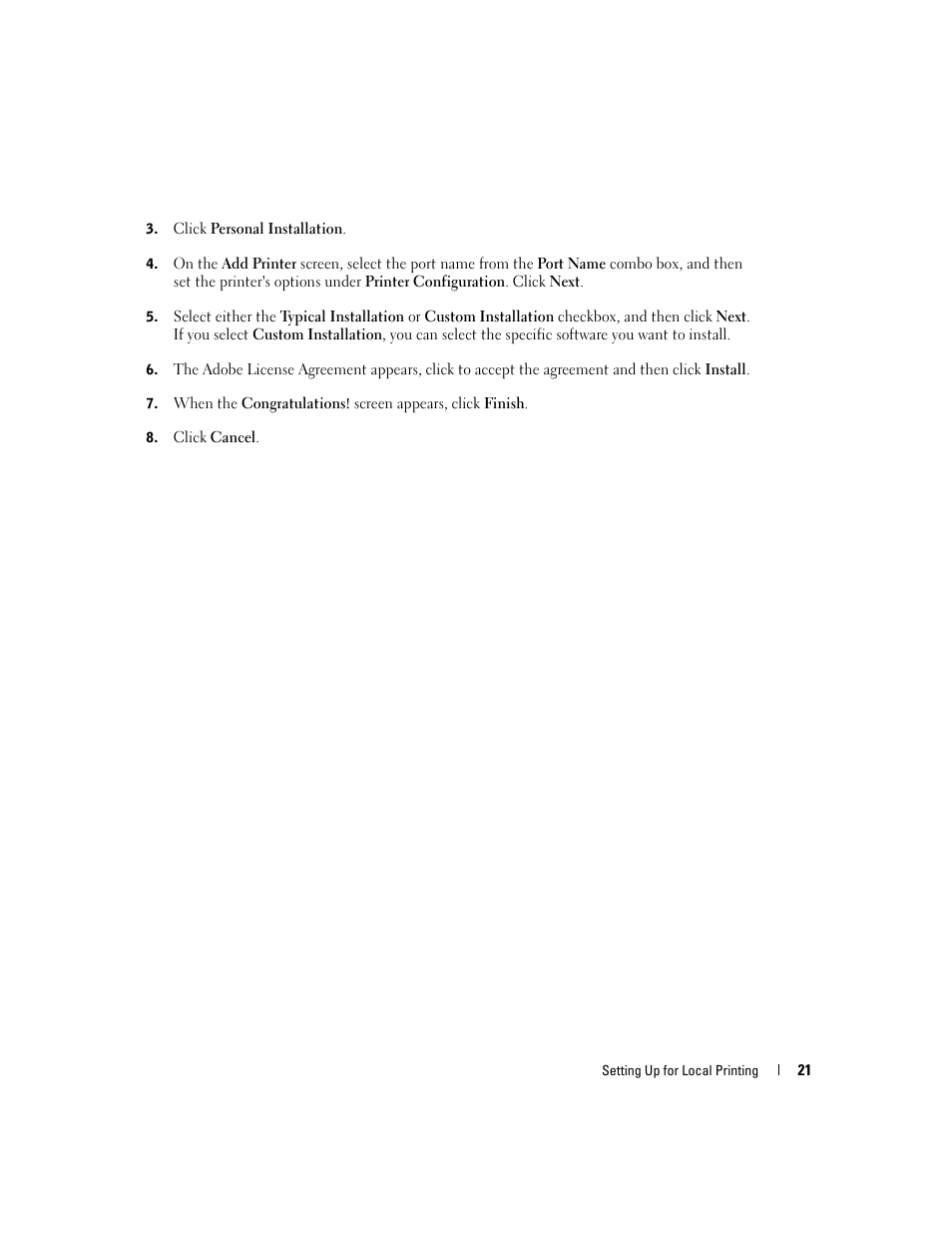 Dell 5100cn Color Laser Printer User Manual | Page 21 / 98