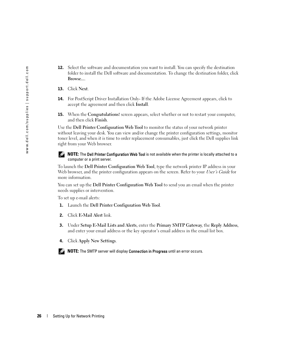 Dell 5100cn Color Laser Printer User Manual | Page 26 / 98