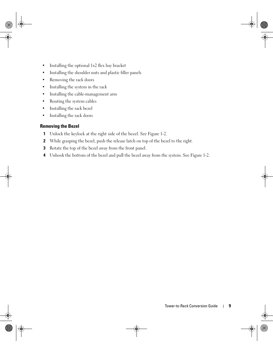Removing the bezel | Dell PowerEdge 2900 User Manual | Page 11 / 26