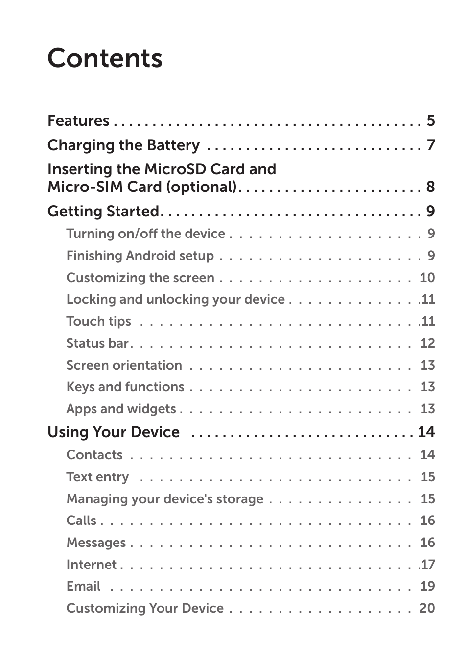 Dell Venue 7 (3741, Late 2014) User Manual | Page 3 / 30